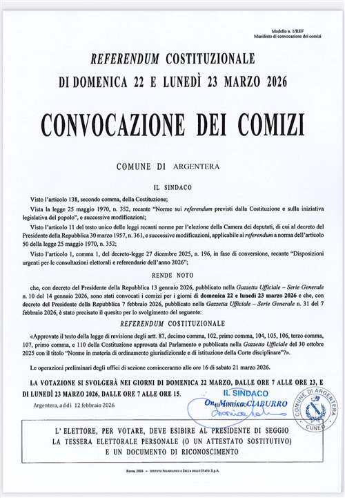 Referendum Costituzionale 2026
